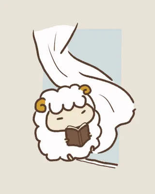 窓辺で本をよむめえの
